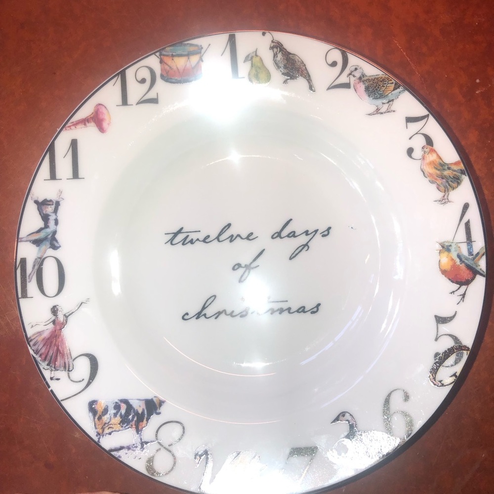 A set of 4 Better Homes and Gardens 12 Days of Christmas plates. RARE FIND